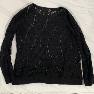 A.N.A lace long sleeve shirt